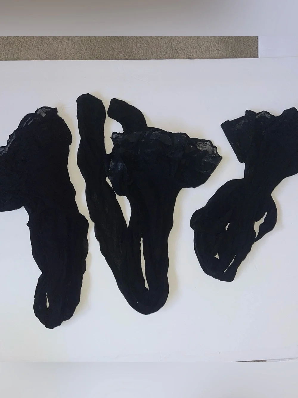 Black Hosiery/Tights Bulk Lot - 5 Pieces  NWOT Large Intimate Tights